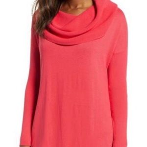 Caslon 3 in 1 top sweater pink salmon Medium